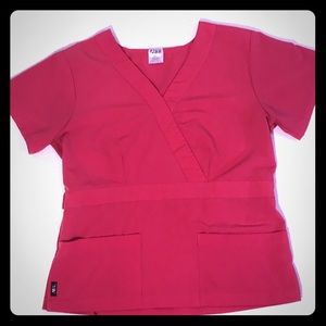AVE Pink Women’s SM Scrub Top W/ pockets